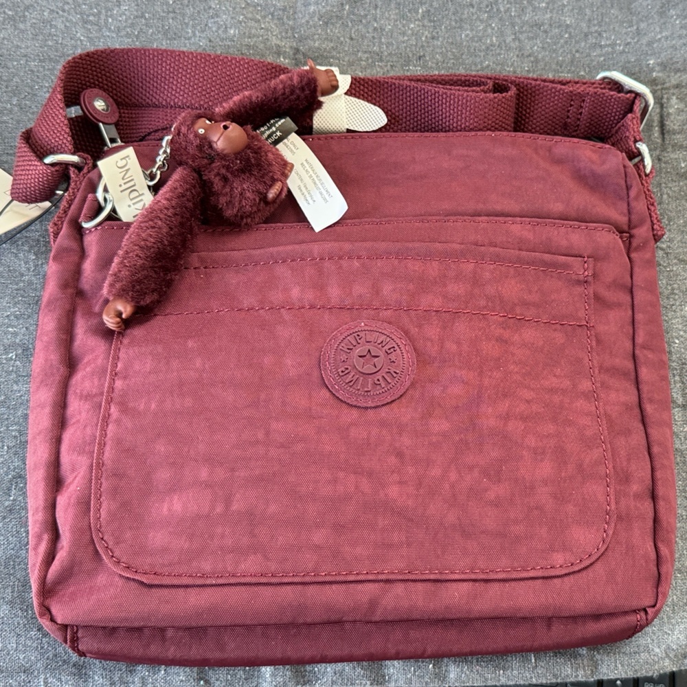 Kipling Crossbody - Sebastian - Merlot